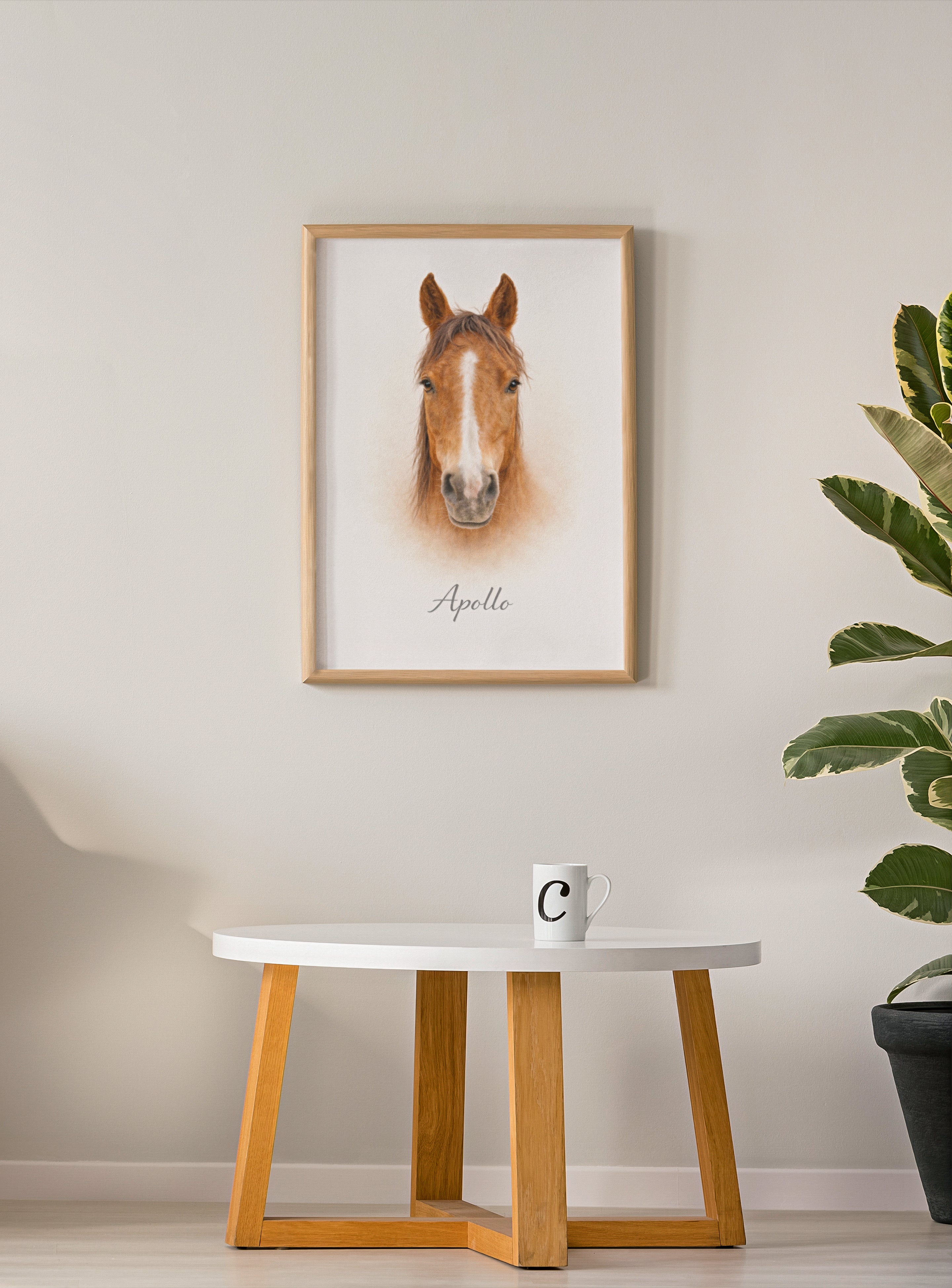 Custom Pet Portrait — Framed & Ready to Hang